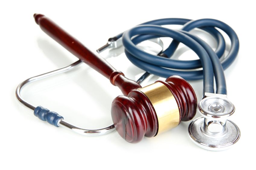Gavel and stethescope
