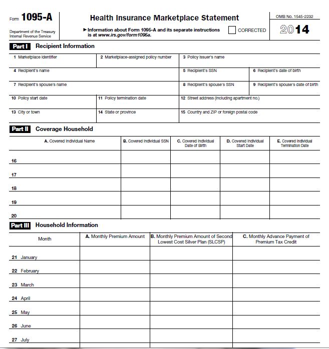 IRS Form 1095-A