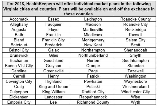 Anthem HealthKeepers 2018 Individual Plan Offerings in ...