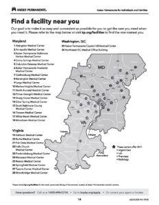 Kaiser permanente map of locations accenture clients list