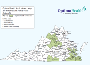 Optima 2018 Virginia Service Area Map